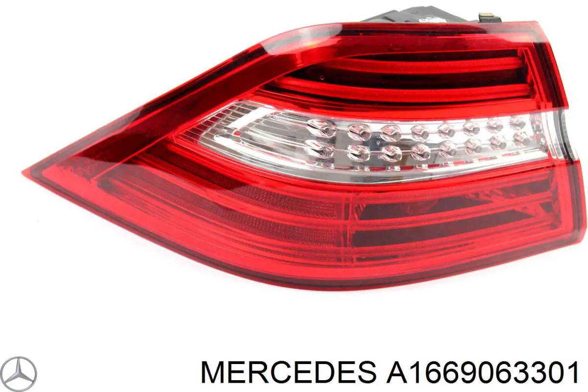 Lampa zespolona tylna lewa Mercedes A1669063301 cena, od 200,07 USD