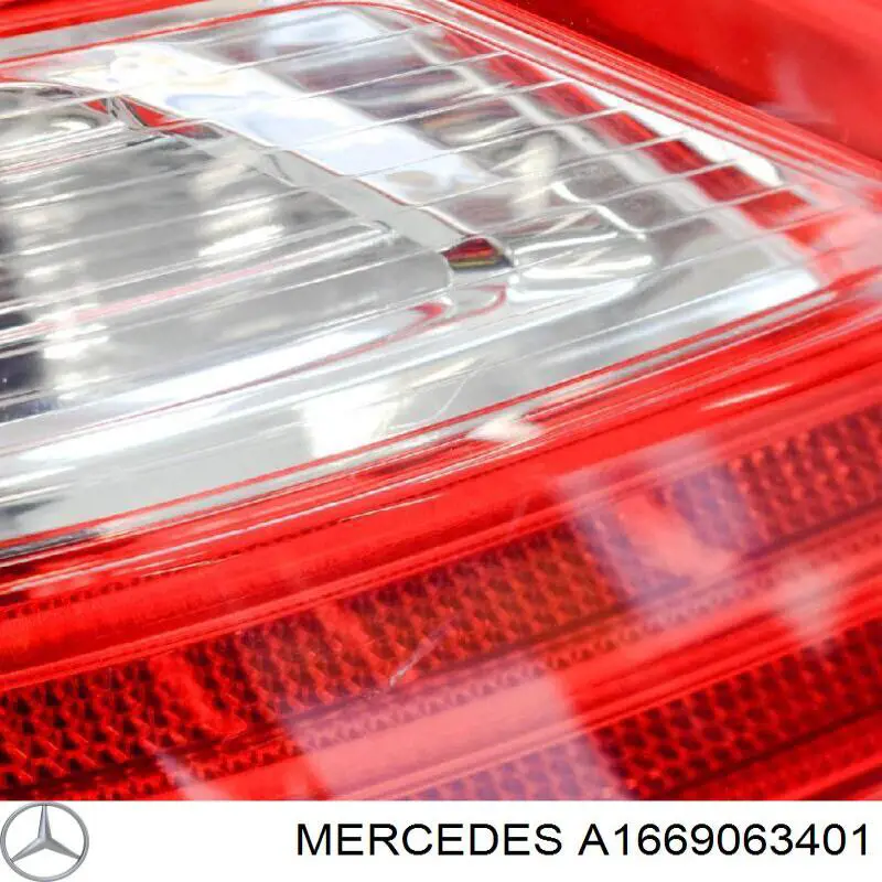 Lampa zespolona tylna prawa Mercedes A1669063401 cena, od 612,33 USD