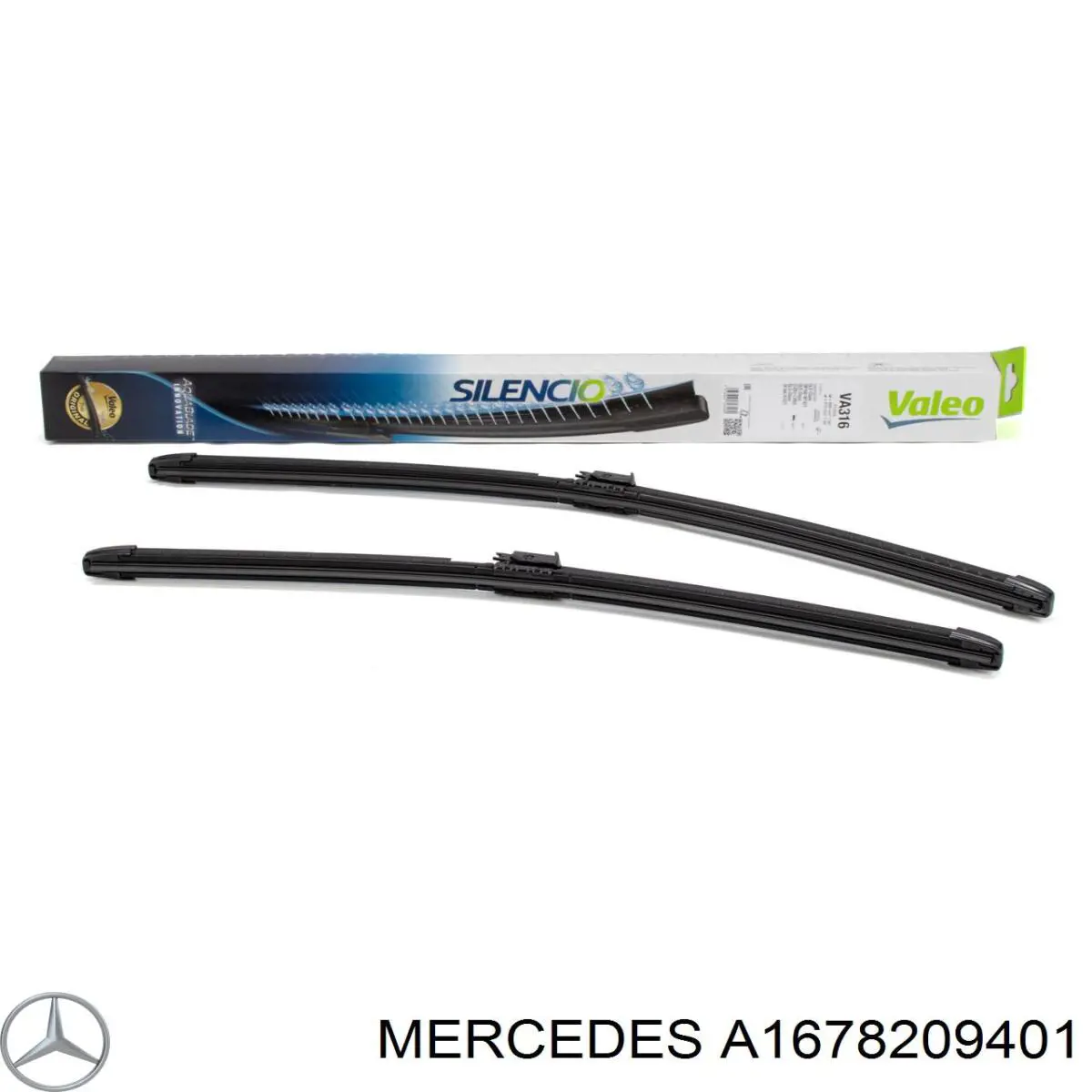 A1678209401 Mercedes Pióro wycieraczki szyby przedniej, zestaw (2 szt.)