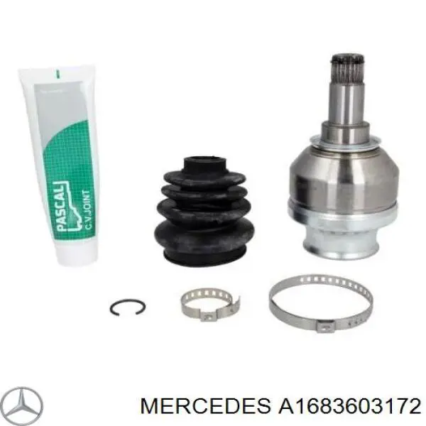 Do koszyka A1683603172 Mercedes Półoś napędowa przednia lewa