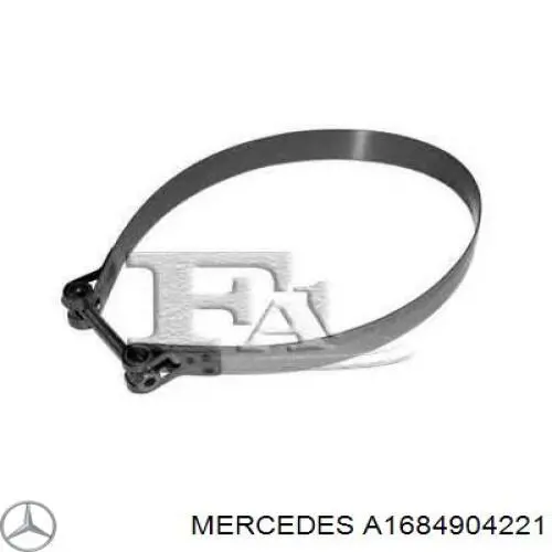 Do koszyka A1684904221 Mercedes Tłumik, tylna część