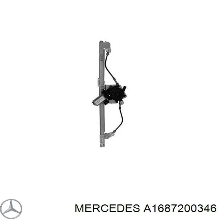 Mechanizm podnoszenia szyby drzwi przednich lewych Mercedes A1687200346 cena, od 64,70 USD