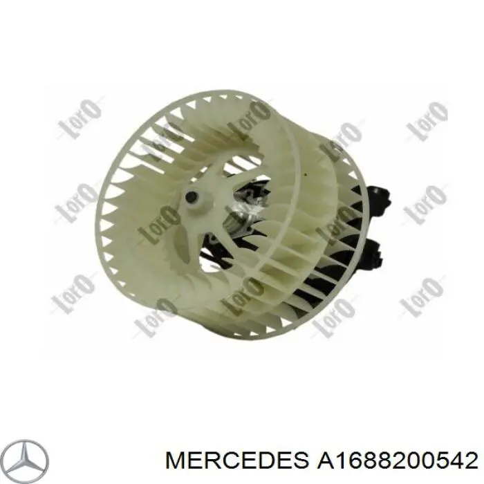 Silniczek wentylatora nagrzewnicy (ogrzewacza wnętrza) Mercedes A1688200542 cena, od 95,96 USD