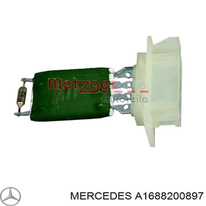 Rezystor wentylatora nagrzewnicy (ogrzewacza kabiny) Mercedes A1688200897 cena, od 16,11 USD