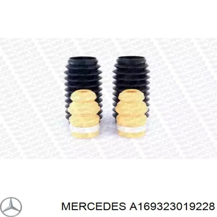 Odbój amortyzatora przedniego + osłona Mercedes A169323019228 cena, od 19,64 USD
