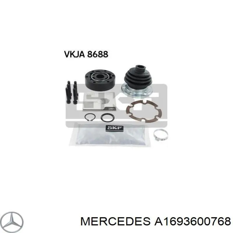 Do koszyka A1693600768 Mercedes Osłona przegubu homokinetycznego półosi przedniej wewnętrzna
