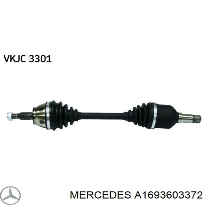 A169360337280 Mercedes Półoś napędowa przednia lewa