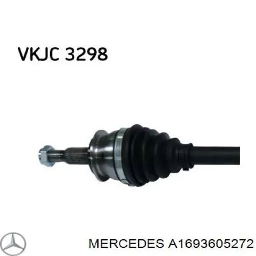 Do koszyka A1693605272 Mercedes Półoś napędowa przednia prawa