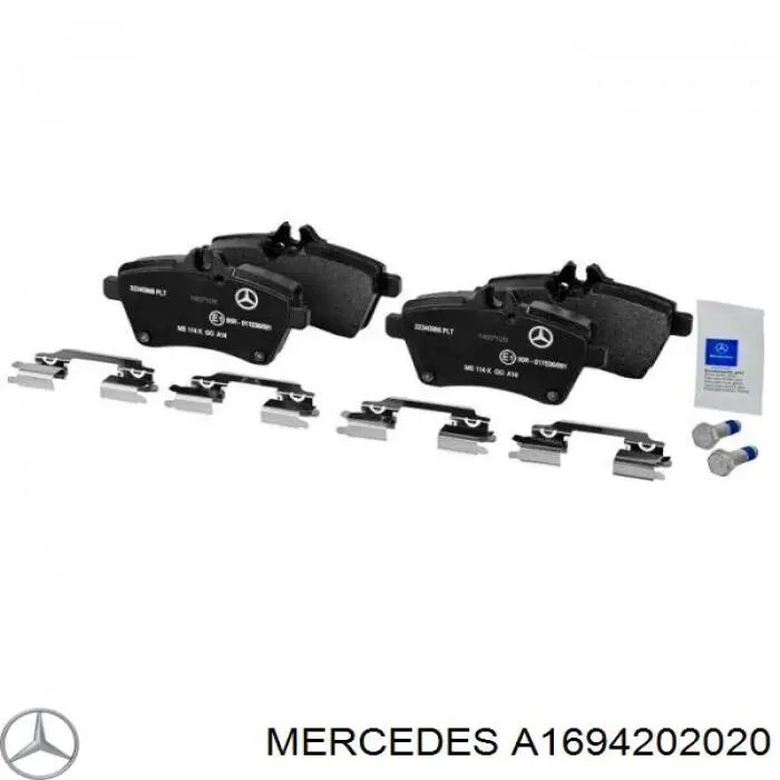 A1694202020 Mercedes Klocki hamulcowe przednie tarczowe