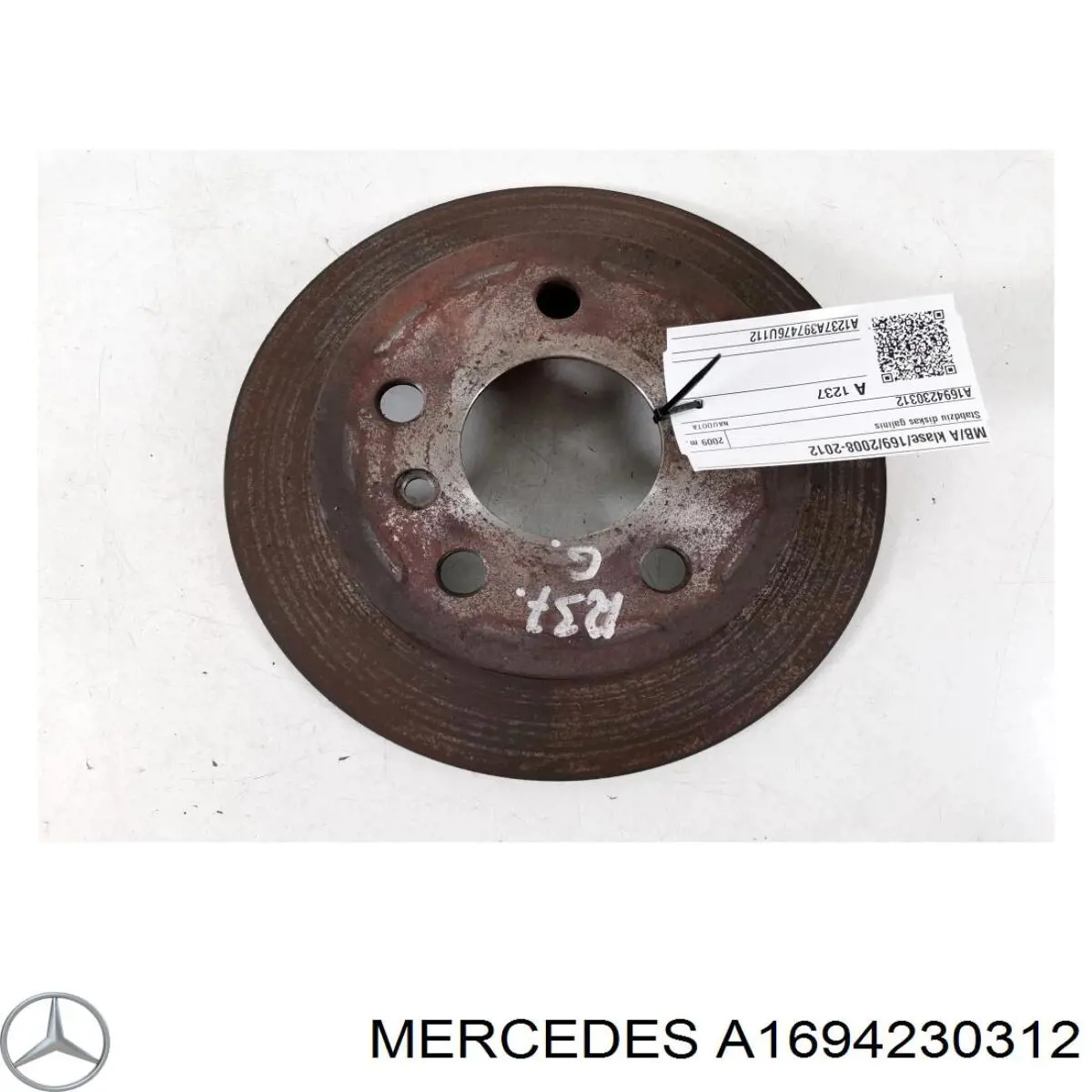 A1694230312 Mercedes Tarcza hamulcowa tylna