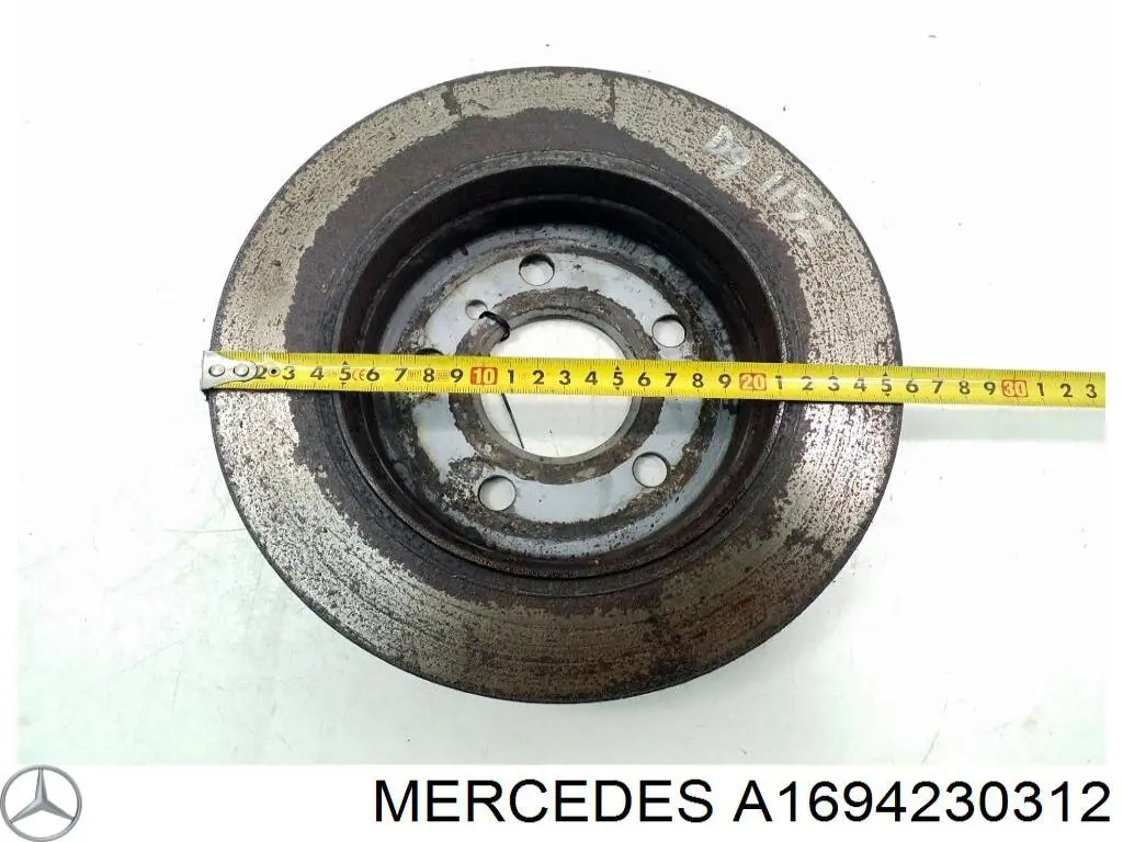Tarcza hamulcowa tylna Mercedes A1694230312 cena, od 31,76 USD