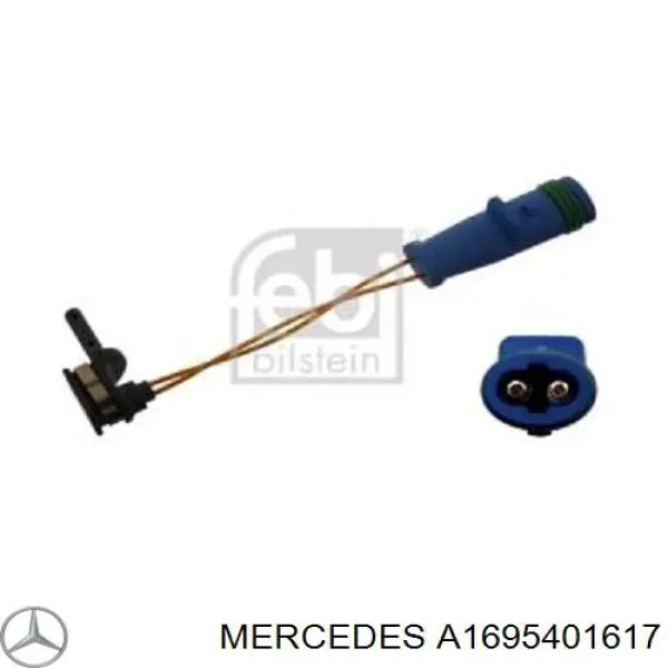 Do koszyka A1695401617 Mercedes Czujnik zużycia klocków hamulcowych przedni