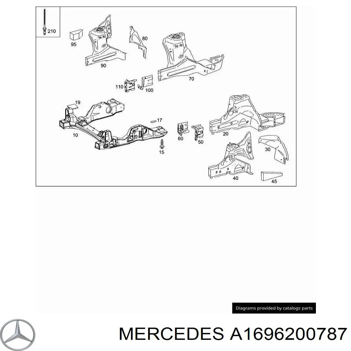Korpus osi przedniej do Mercedes B  W245