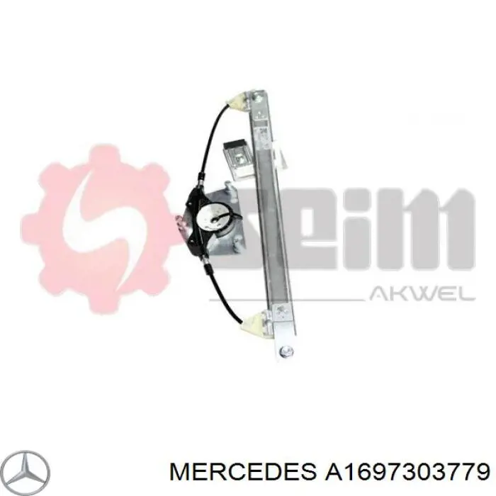 Do koszyka A1697303779 Mercedes Mechanizm podnoszenia szyby drzwi tylnych lewych