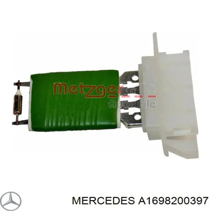 Rezystor wentylatora nagrzewnicy (ogrzewacza kabiny) Mercedes A1698200397 cena, od 17,32 USD