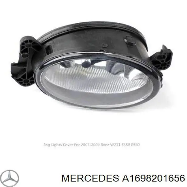 A1698201656 Mercedes lampa przeciwmgielna prawa