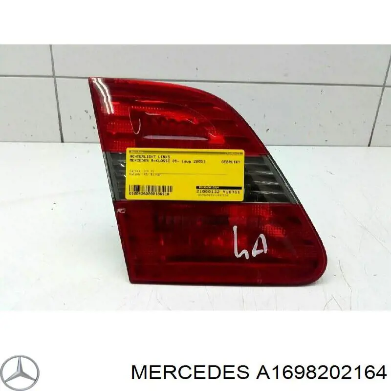 Lampa zespolona tylna lewa zewnętrzna Mercedes A1698202164 cena, od 113,37 USD