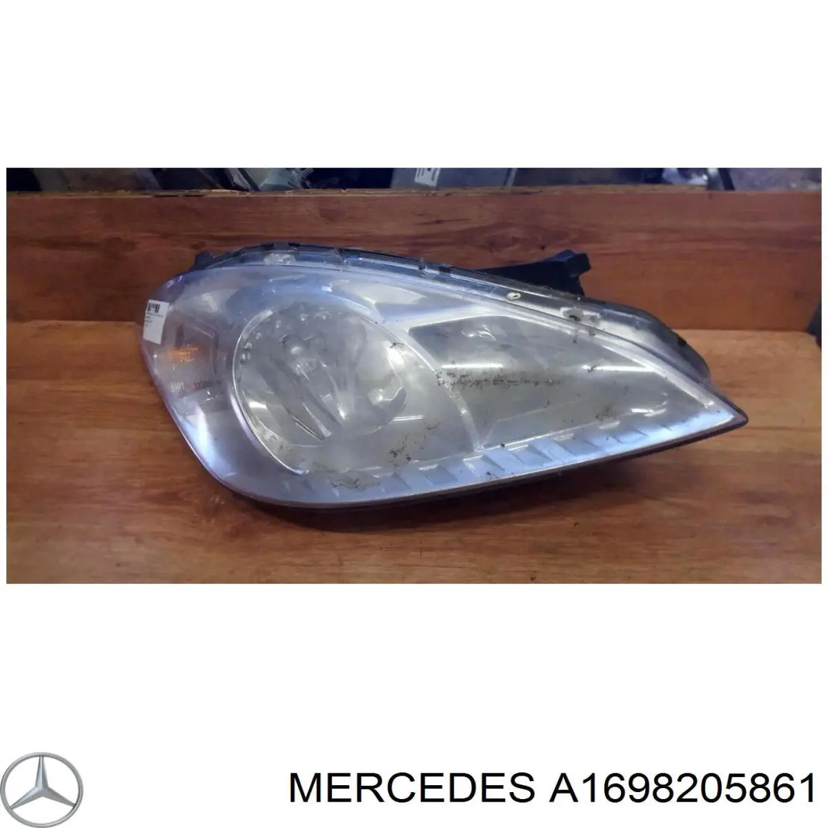 Do koszyka A1698205861 Mercedes Reflektor prawy