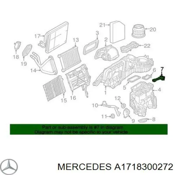 A1718300272 Mercedes Czujnik temperatury parownika