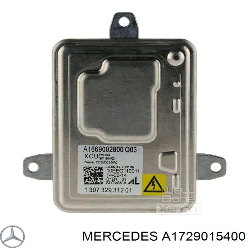 Ksenon, sterownik Mercedes A1729015400 cena, od 57,38 USD