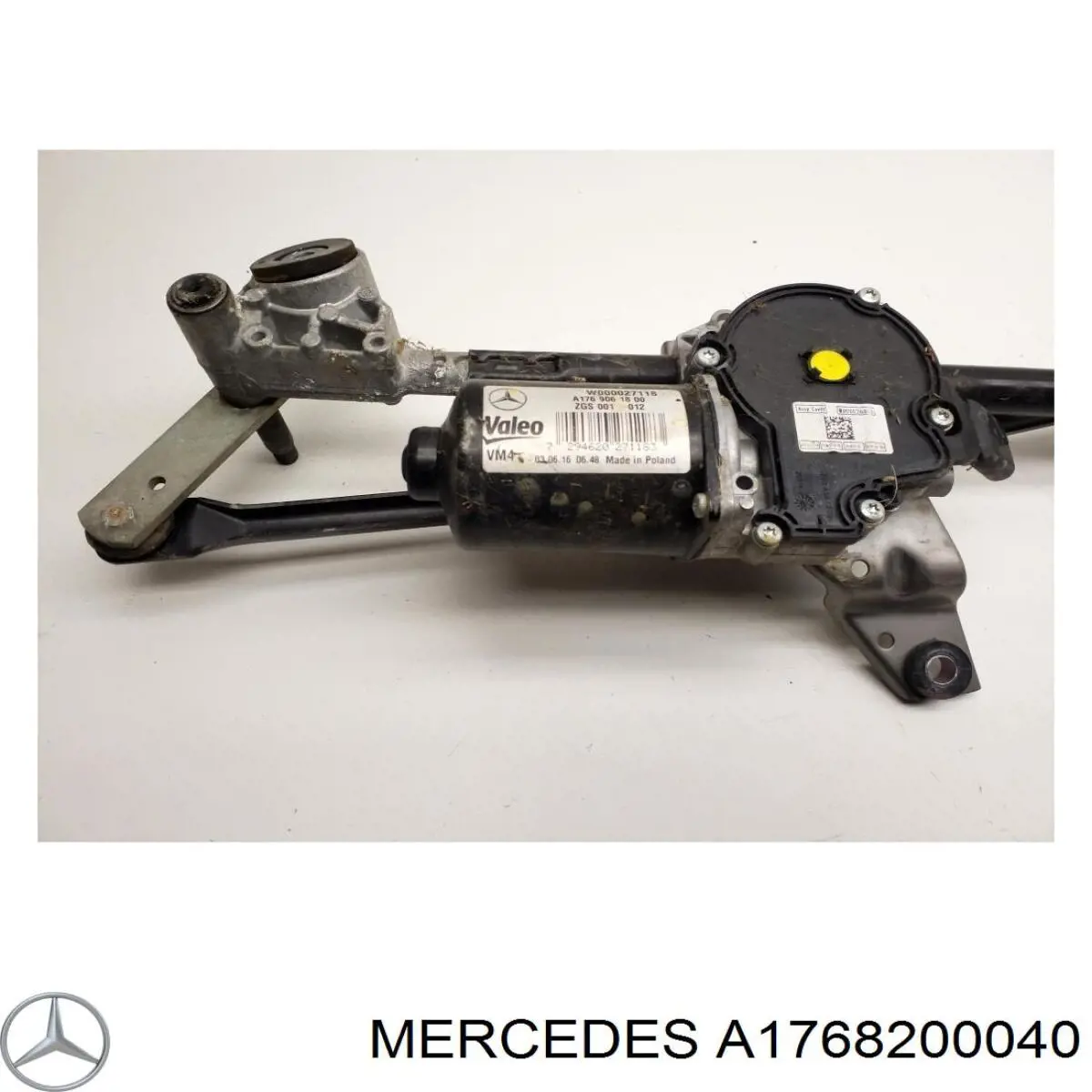 Mechanizm wycieraczek Mercedes A1768200040 cena, od 91,47 USD