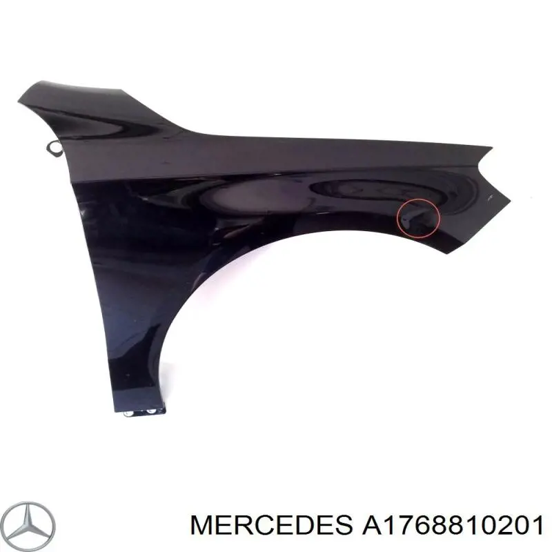 A1768810201 Mercedes Błotnik przedni prawy