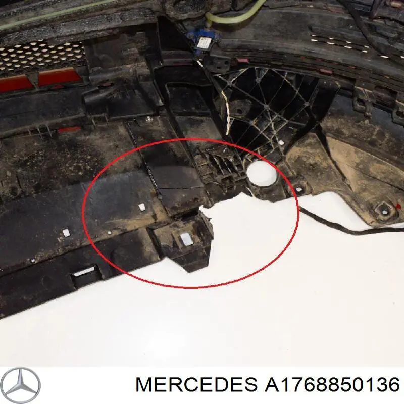 Osłona zderzaka przedniego Mercedes A1768850136 cena, od 115,24 USD