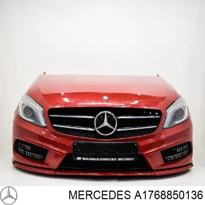 Do koszyka A1768850136 Mercedes Osłona zderzaka przedniego