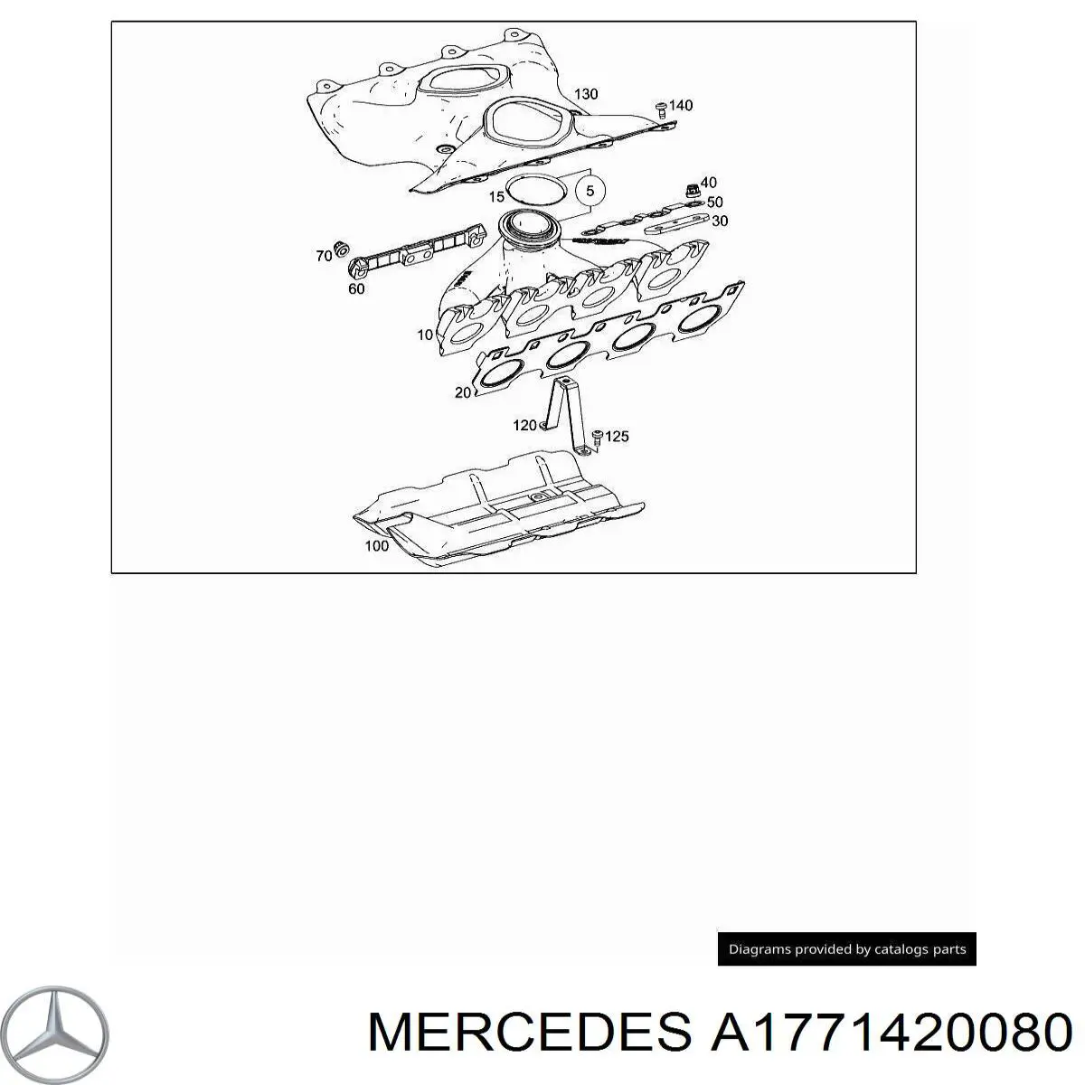1771420080 Mercedes Uszczelka kolektora wydechowego