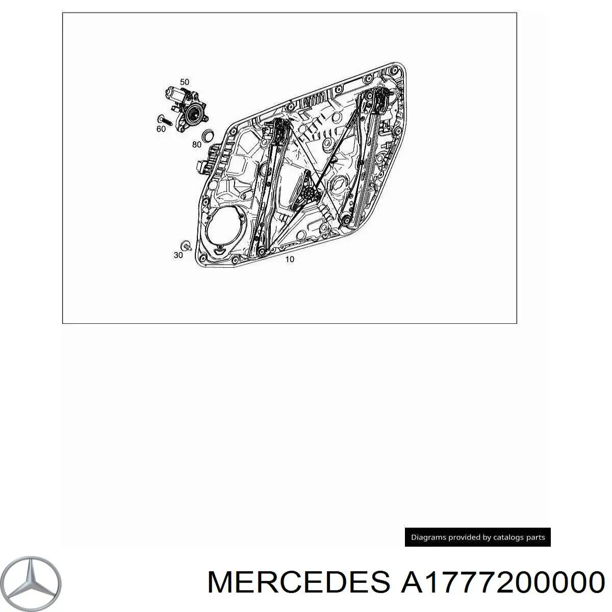 Mechanizm podnoszenia szyby drzwi przednich lewych Mercedes A hatchback (W177) (2018 - 2026) cena, od 140,66 USD