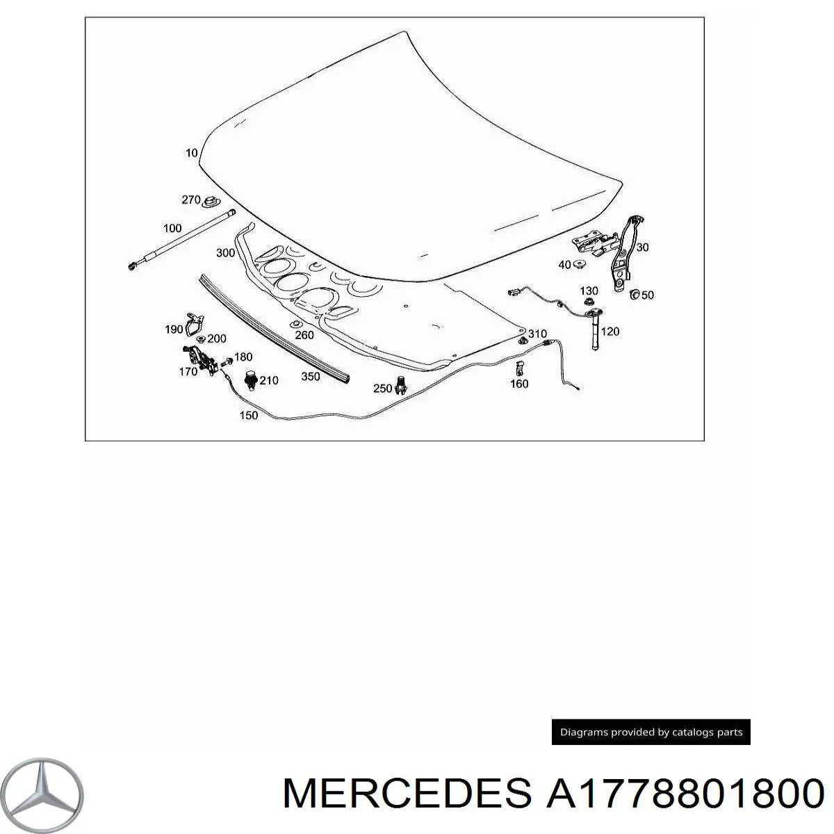 A1778801800 Mercedes Maska silnika