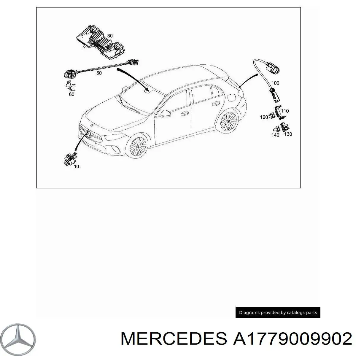 A1779009902 Mercedes Kamera systemu zapewnienia widoczności