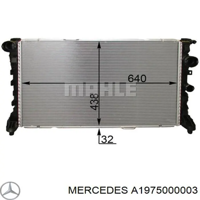 A1975000003 Mercedes Chłodnica silnika