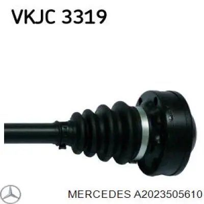 Półoś tylna Mercedes A2023505610 cena, od 80,02 USD