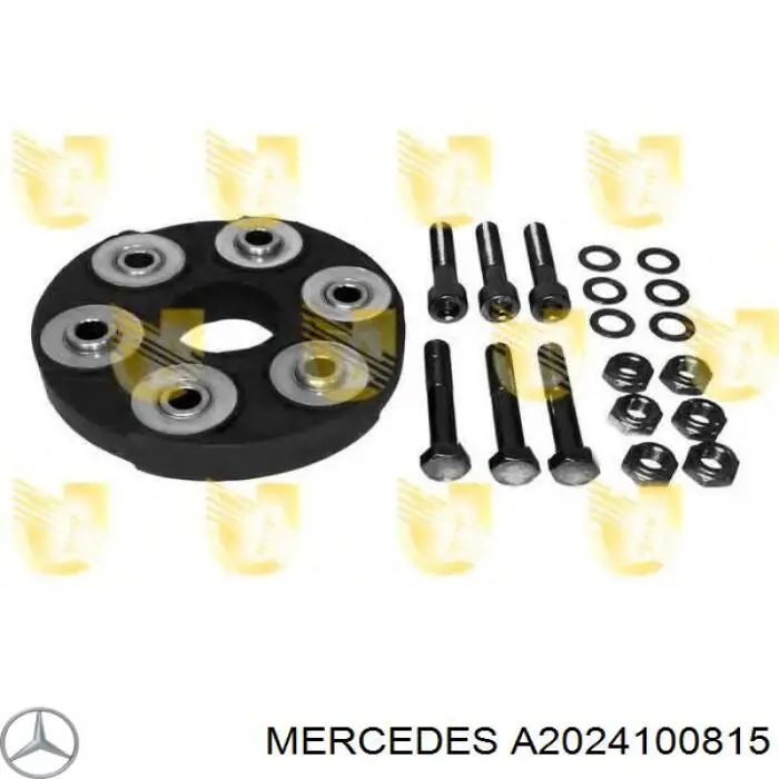 Przegub elastyczny wału przedni Mercedes A2024100815 cena, od 83,41 USD