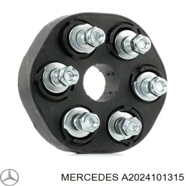 Do koszyka A2024101315 Mercedes Przegub elastyczny wału przedni/tylny