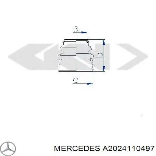 A2024110497 Mercedes Osłona mechanizmu kierowniczego (maglownicy)