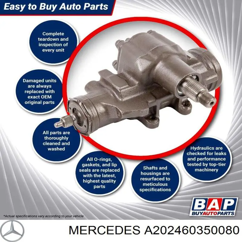 Mechanizm kierowniczy (reduktor) Mercedes CLK coupe (C208) (1997 - 2002) cena, od 52,55 USD