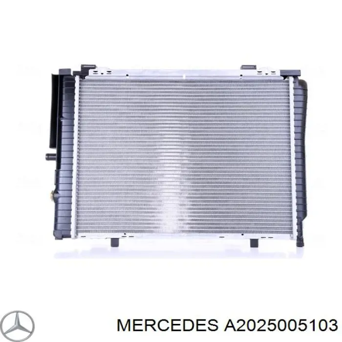 Do koszyka A2025005103 Mercedes Chłodnica silnika