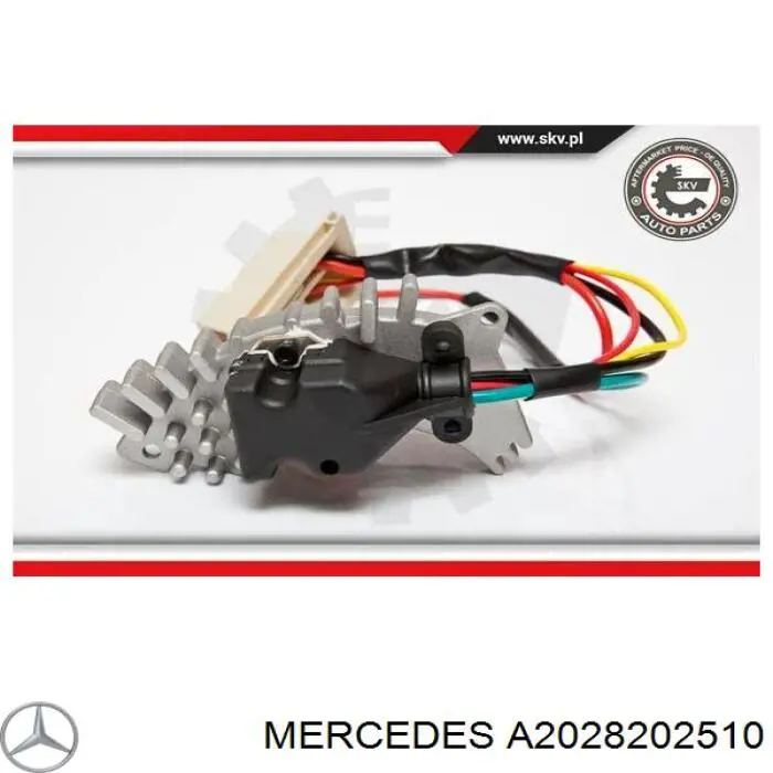 Do koszyka A2028202510 Mercedes Rezystor wentylatora nagrzewnicy (ogrzewacza kabiny)