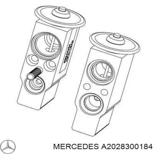 Zawór termostatyczny klimatyzacji Mercedes A2028300184 cena, od 37,46 USD