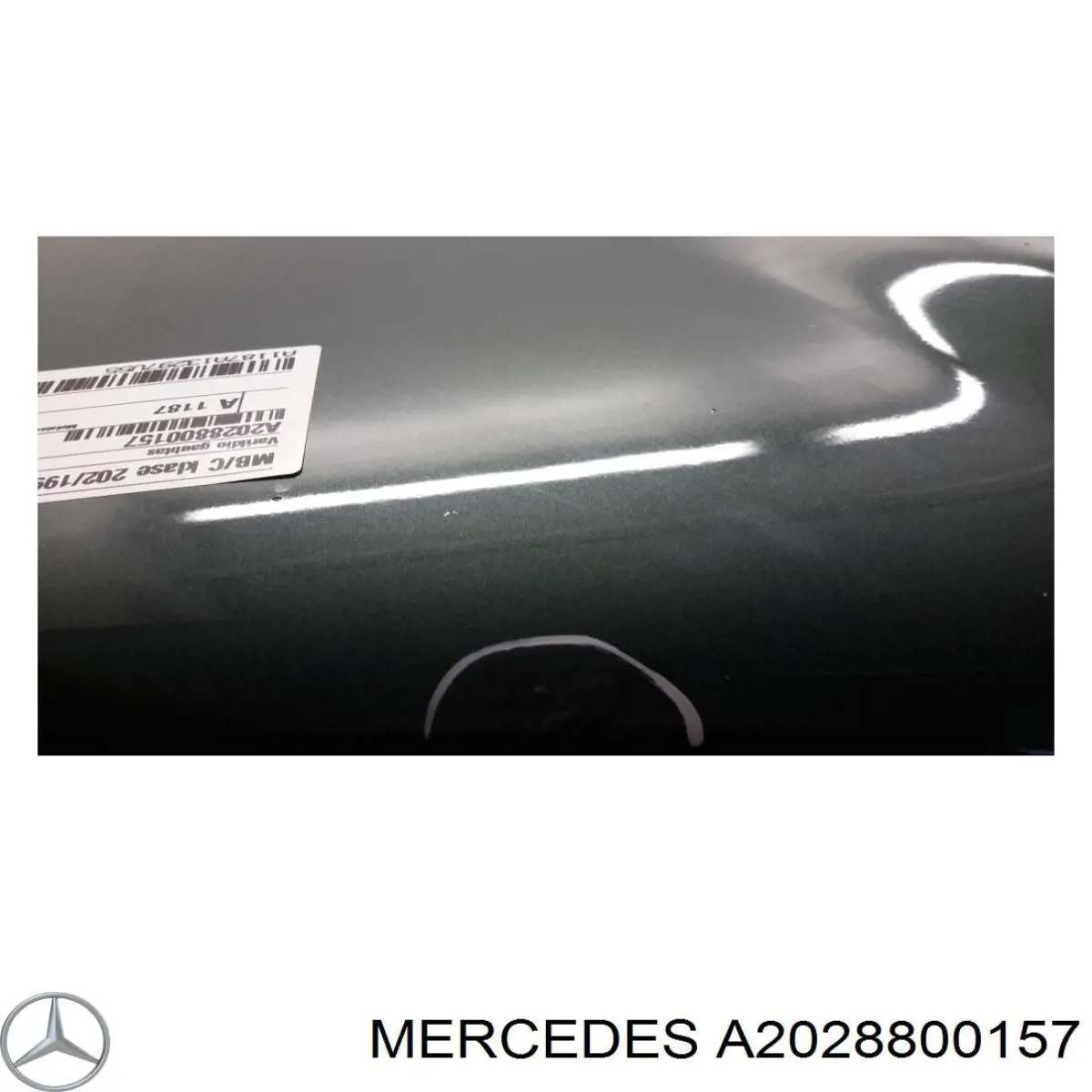 Do koszyka A2028800157 Mercedes Maska silnika