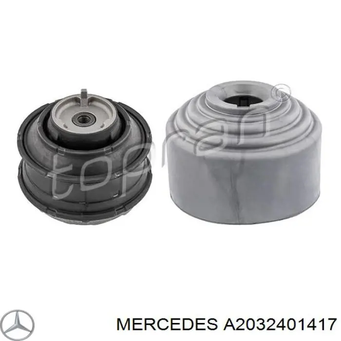Poduszka (podpora) silnika lewa/prawa Mercedes A2032401417 cena, od 47,83 USD