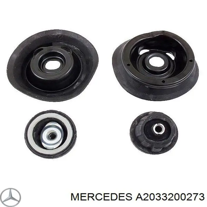 Do koszyka A2033200273 Mercedes Poduszka amortyzatora przedniego