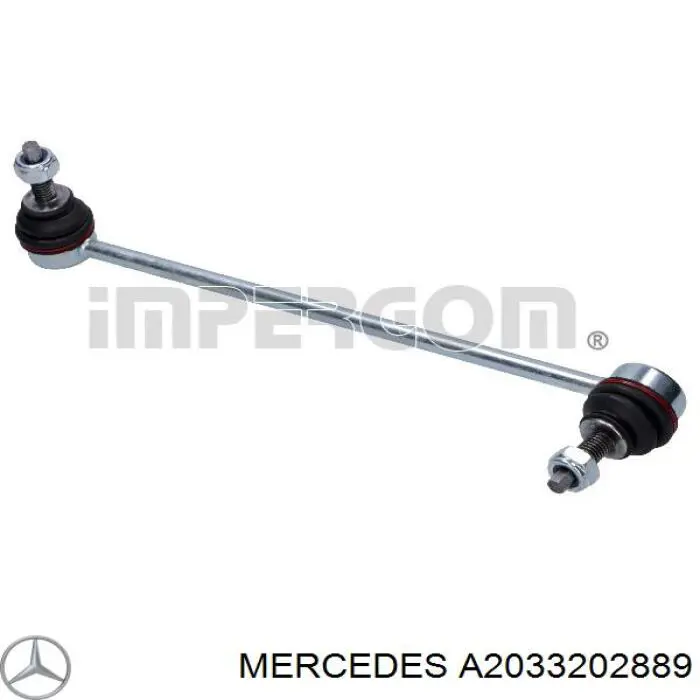 Łącznik stabilizatora przedniego Mercedes A2033202889 cena, od 12,25 USD