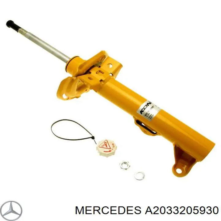 Amortyzator tylny lewy Mercedes 2033205730 cena, od 74,90 USD