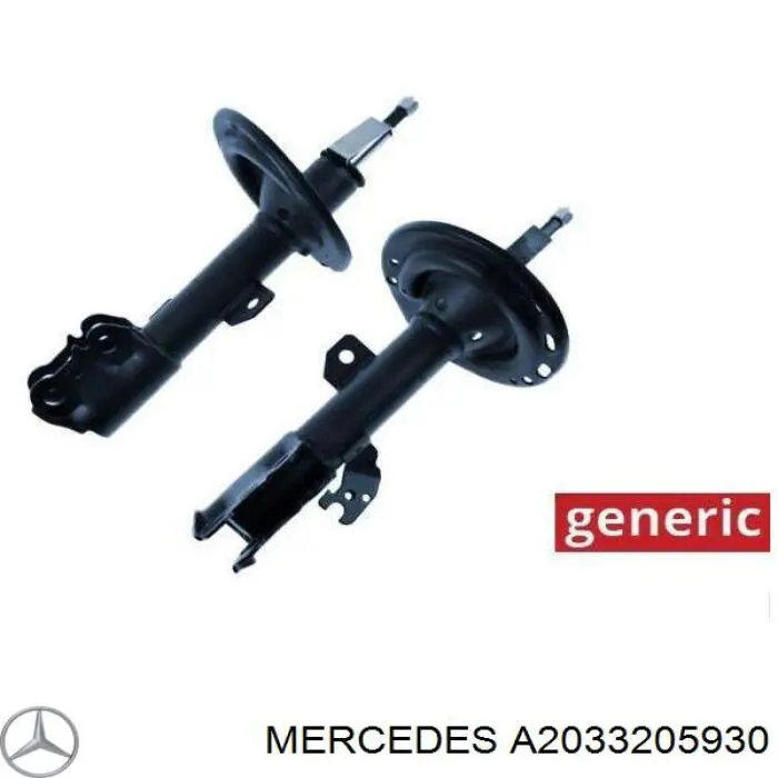 2033205730 Mercedes Amortyzator tylny lewy