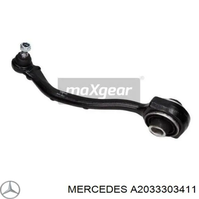 Wahacz zawieszenia przedniego dolny prawy Mercedes A2033303411 cena, od 48,06 USD
