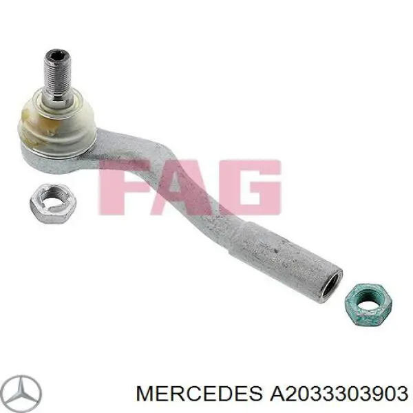 Końcówka drążka kierowniczego zewnętrzna Mercedes A2033303903 cena, od 16,04 USD