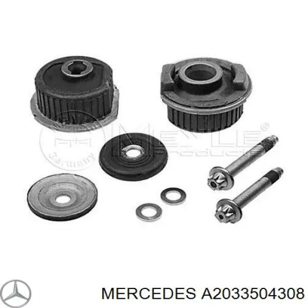 Do koszyka A2033504308 Mercedes Silentblock tylnej belki